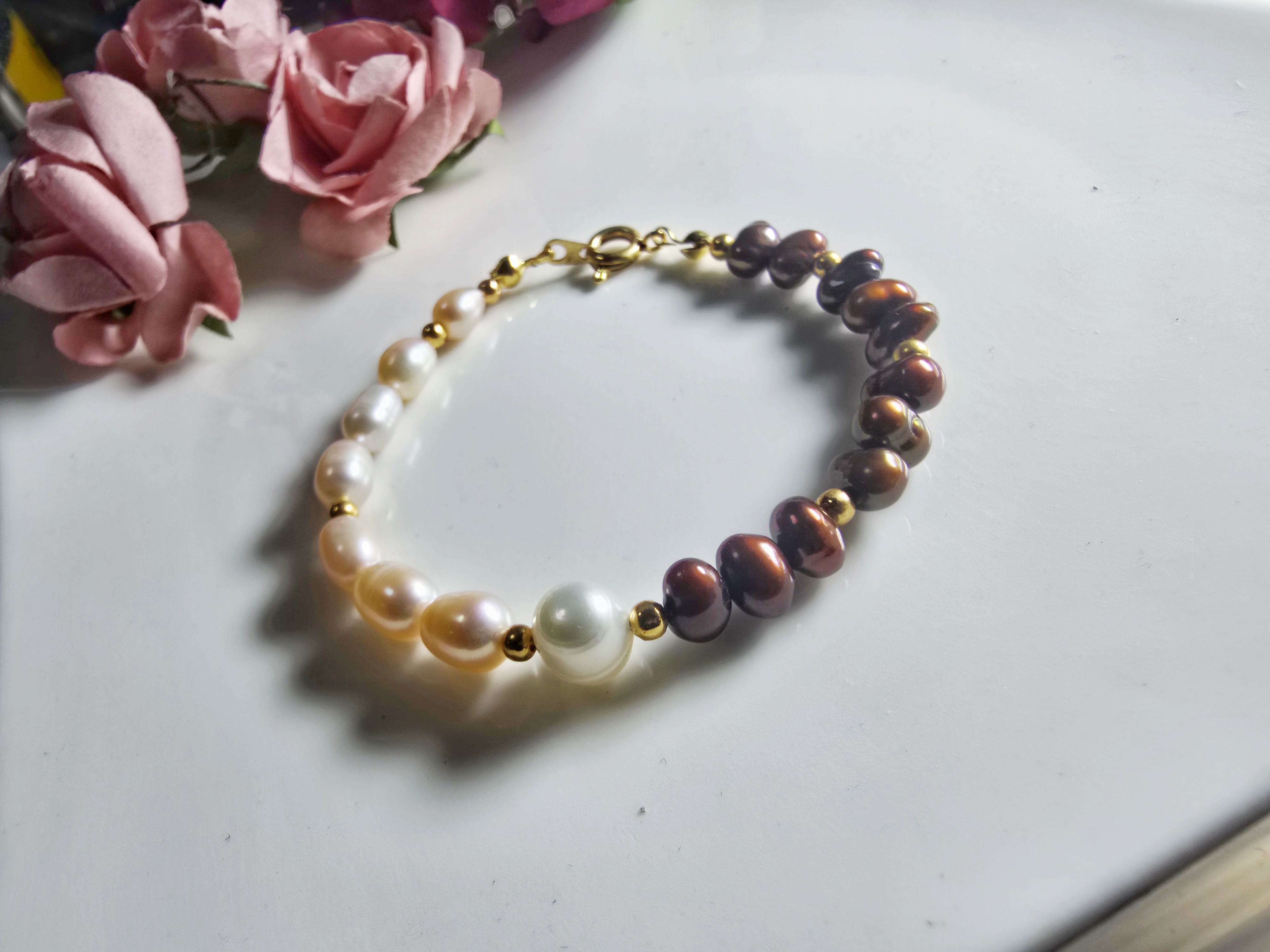 FWP0125-12  天然珍珠復古手鏈