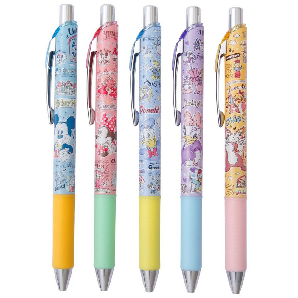 現貨｜【日本 Disney Store 限定】一套5枝 Mickey & Friends 米奇與朋友 日本製 Pentel EnerGize 0.5mm 鉛芯筆 053458