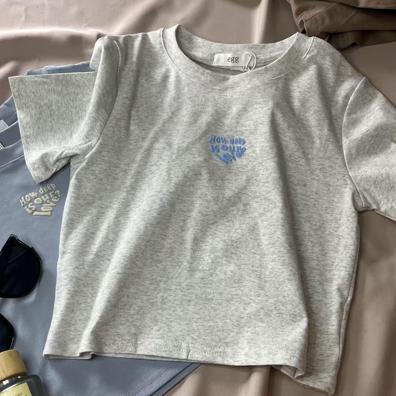 TS20018#9231 [Crop Top]  Exclusive Graphic T-shirt 