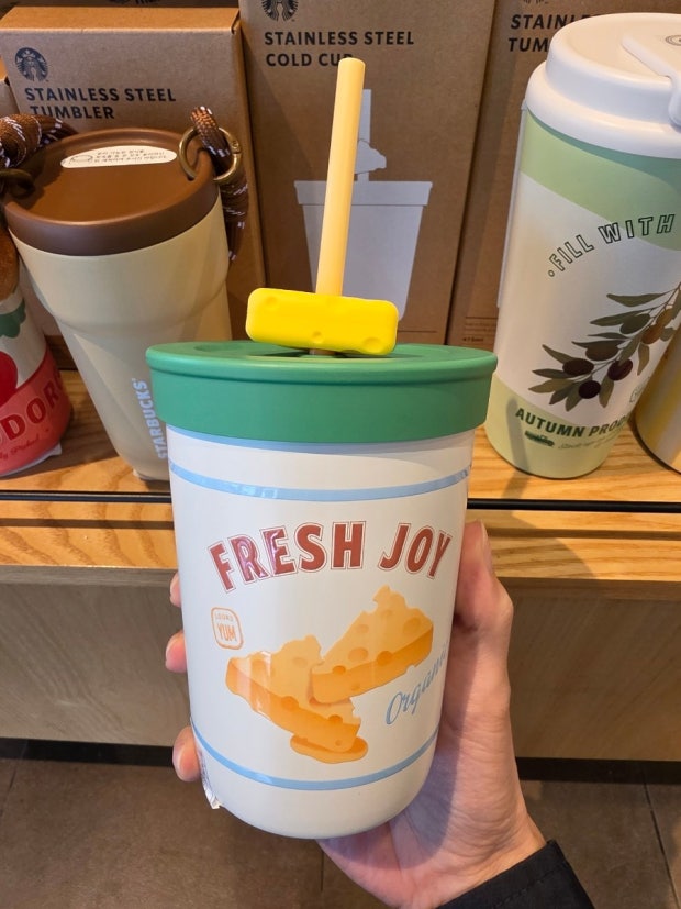 田園農夫系列｜韓國 Starbucks 星巴克 3D立體芝士 印花 冷飲杯 355ml｜Farmers Market Hobby Cold Cup