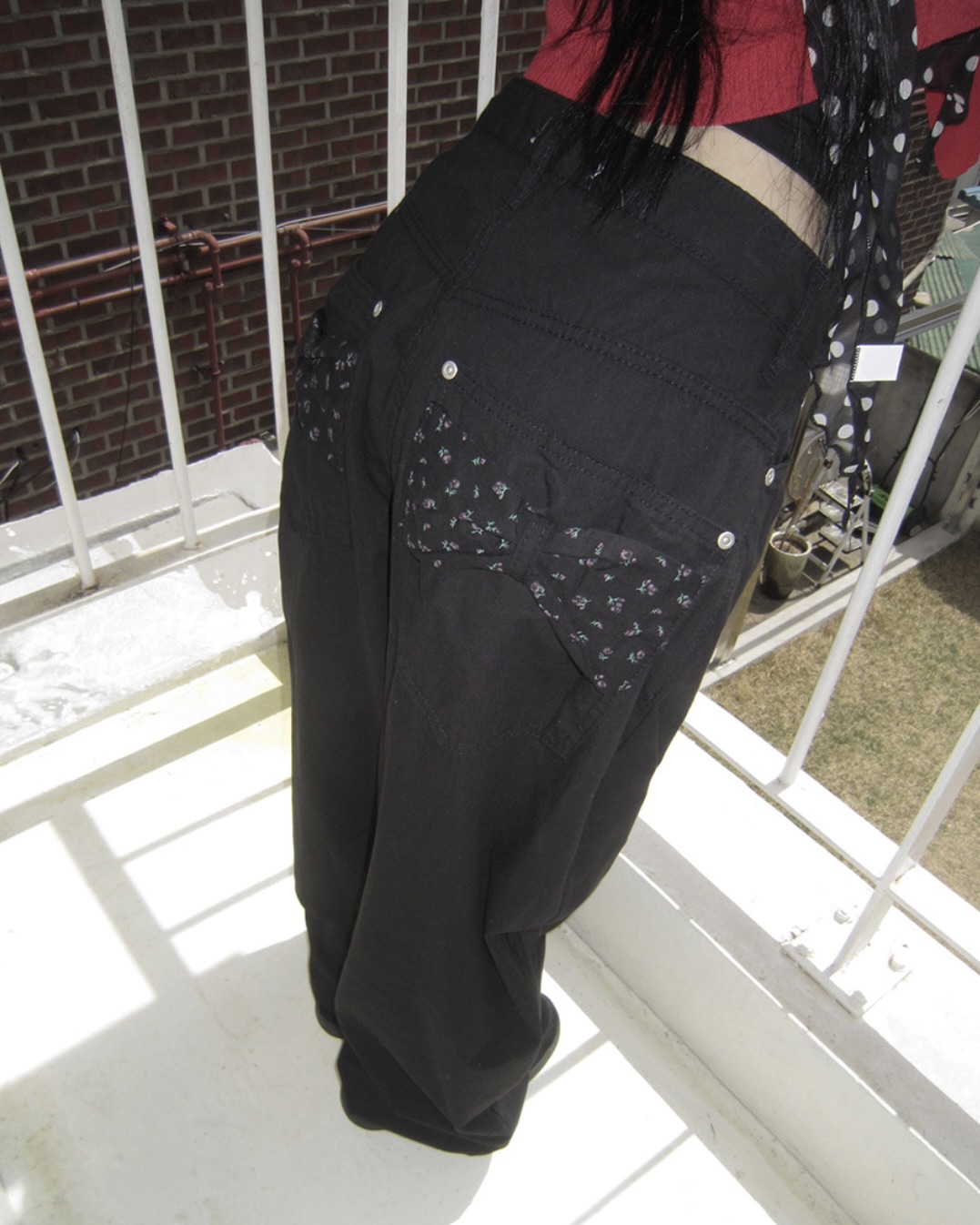 floral gaon balloon wide cotton pants