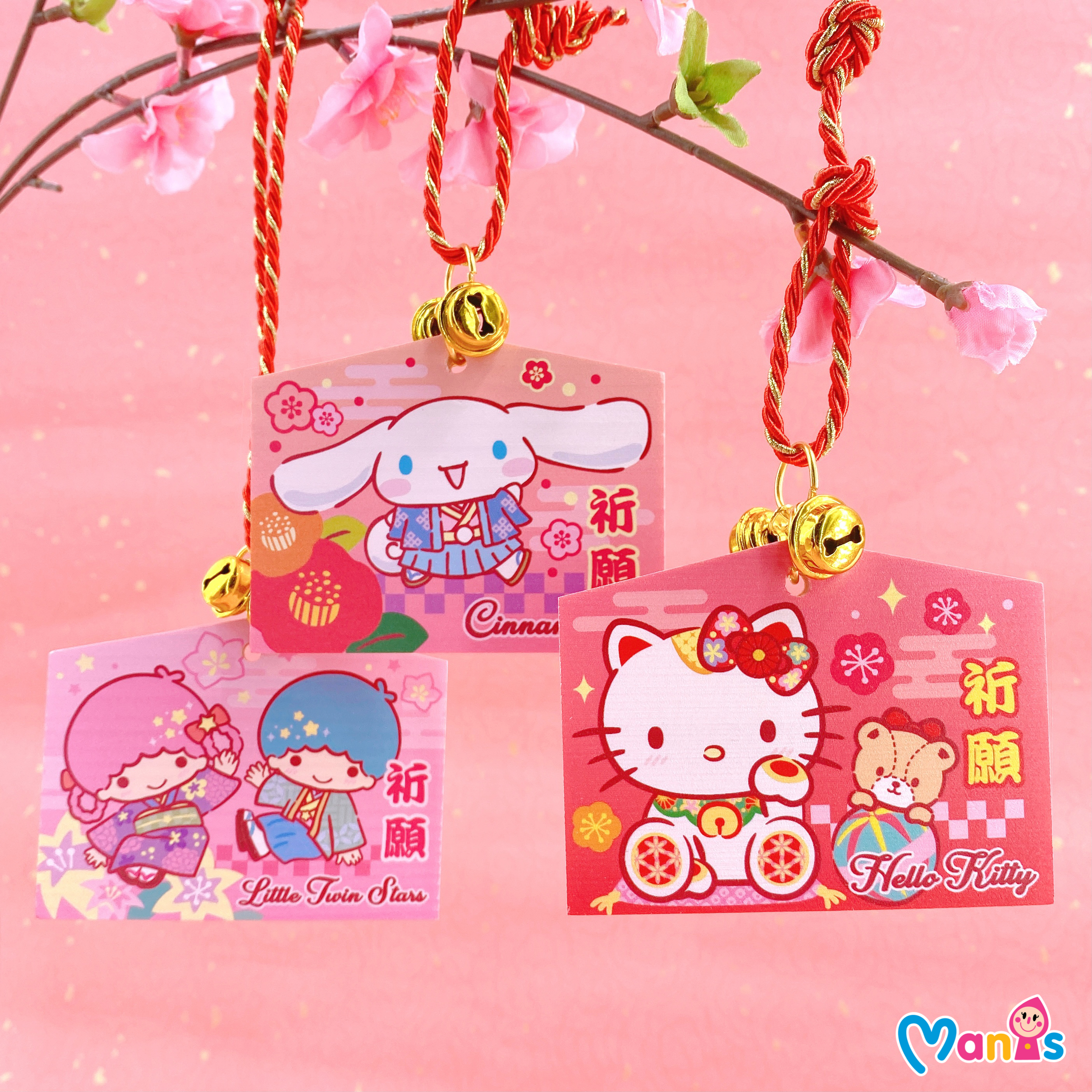 Hello Kitty Wooden Accessories 賀年木製掛飾| Manis E-shop