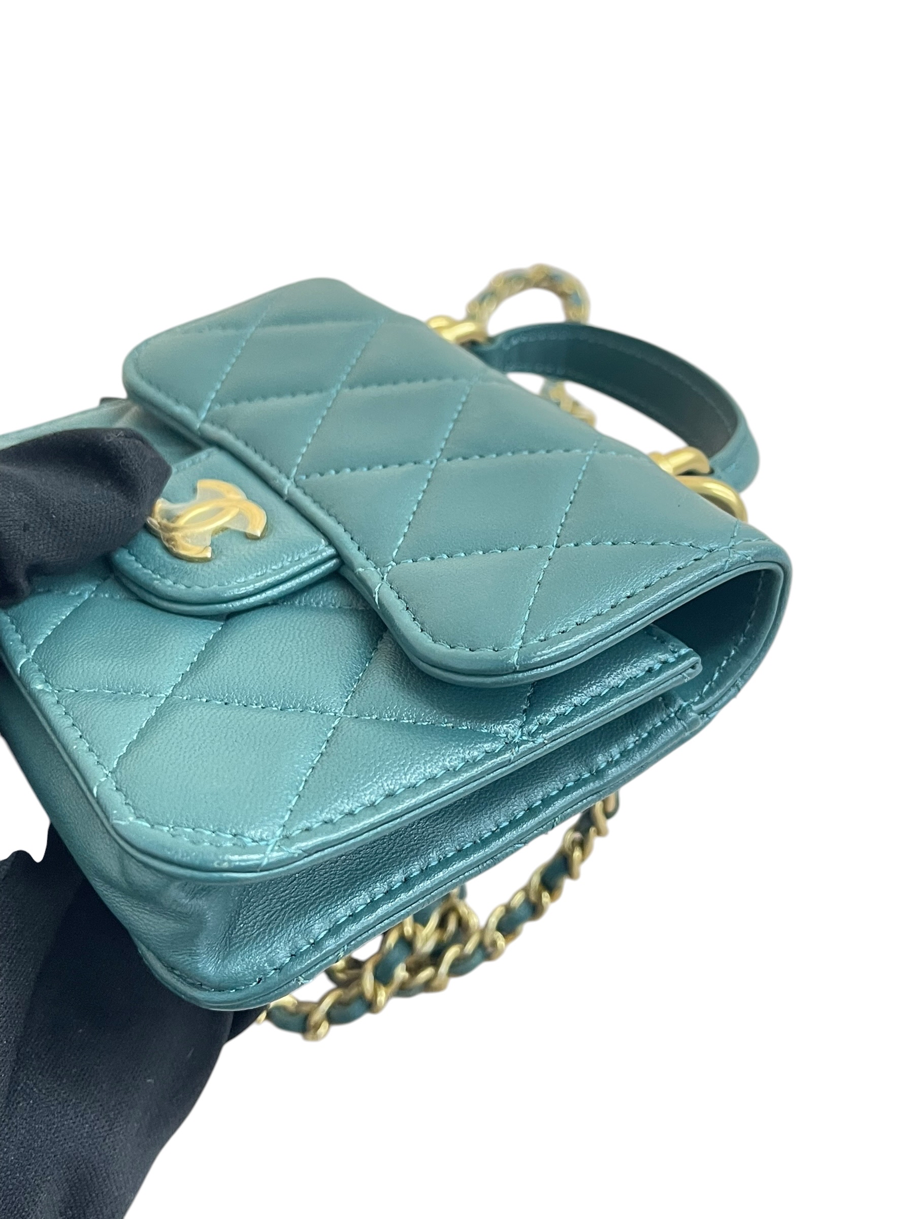 Pre-owned Chanel Top Handle Flap Coons Purse/ Product Code: 26061006
