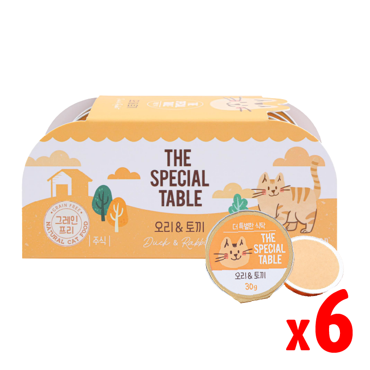韓國Cat Pure｜貓咪迷你主食罐 (鴨肉、兔肉) 30g x 6