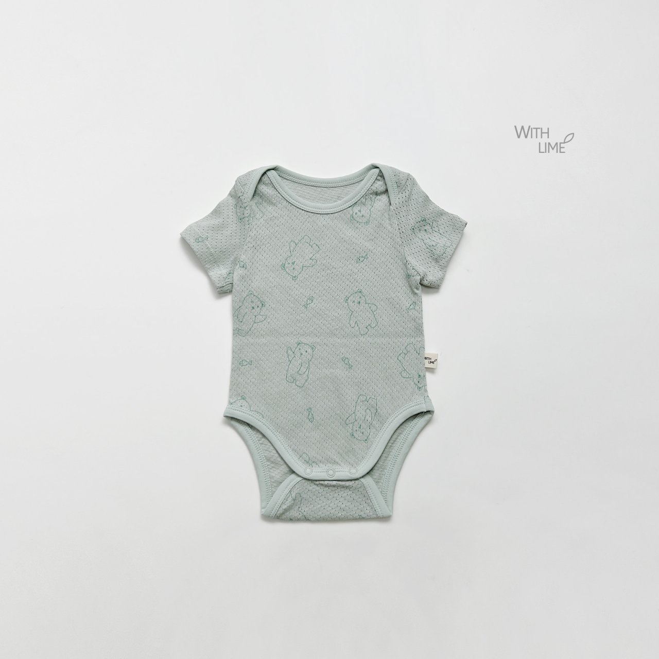Fish Bear Baby Suit (Cotton Mesh)