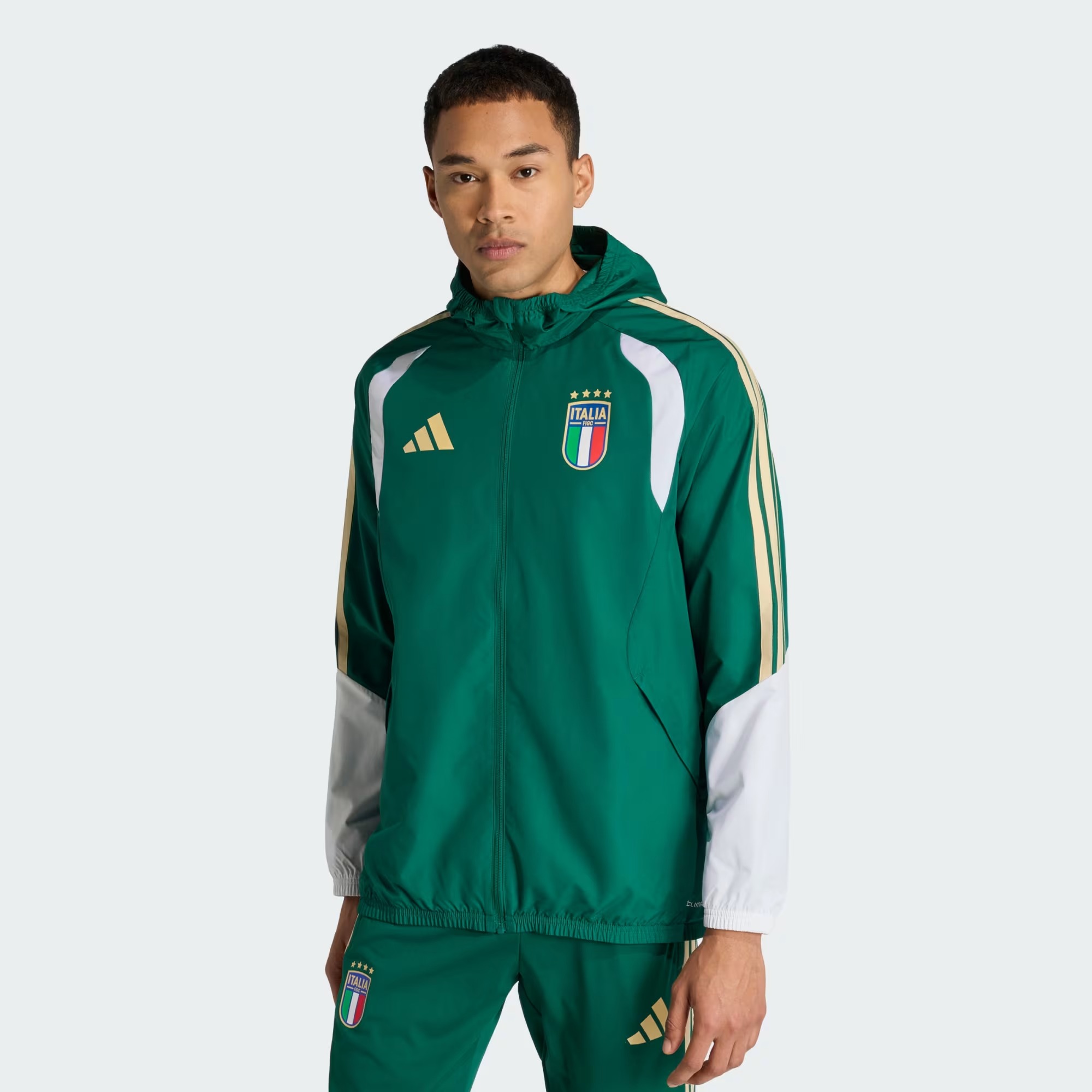 🇮🇹 藍軍全天候守護 Adidas Italy 意大利 2025-26 Tiro All-Weather 防風防水外套 JZ9361 (可加印球員版贊助)