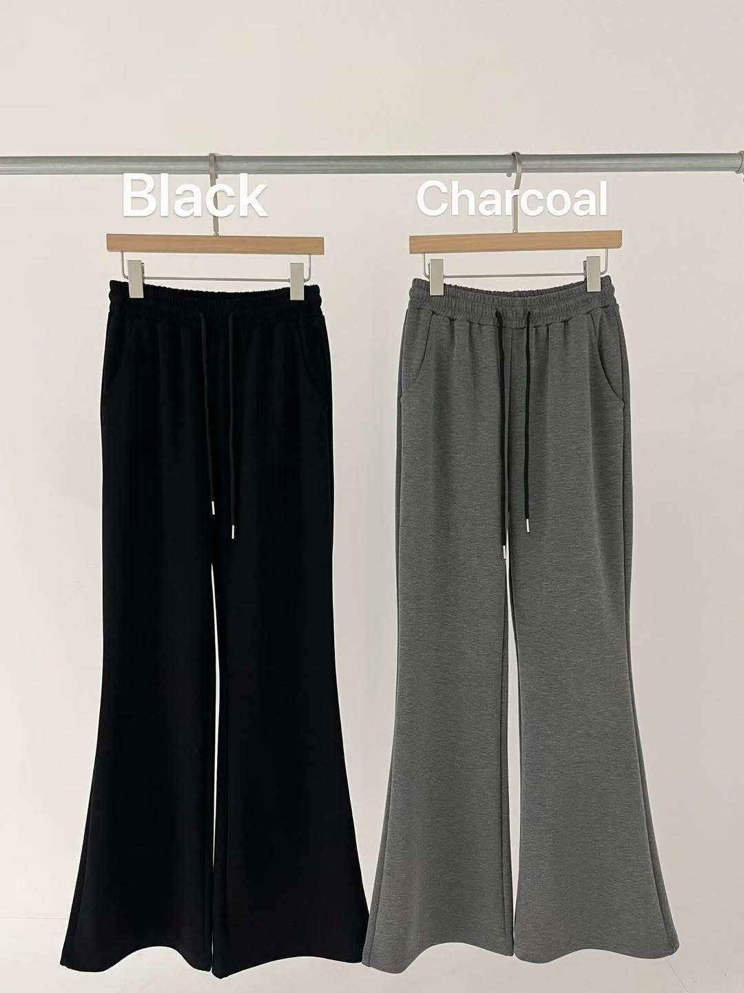 小boot cut 彈性料褲 