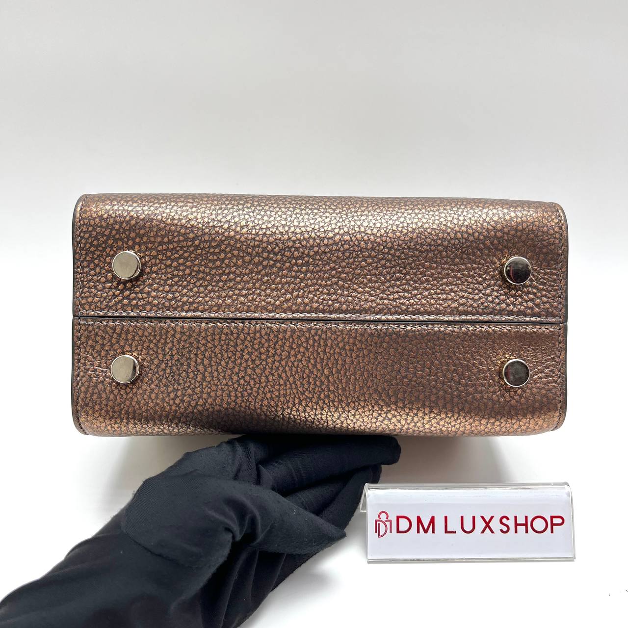 Dior Metallic Copper Mini Diorever Tote Bag
