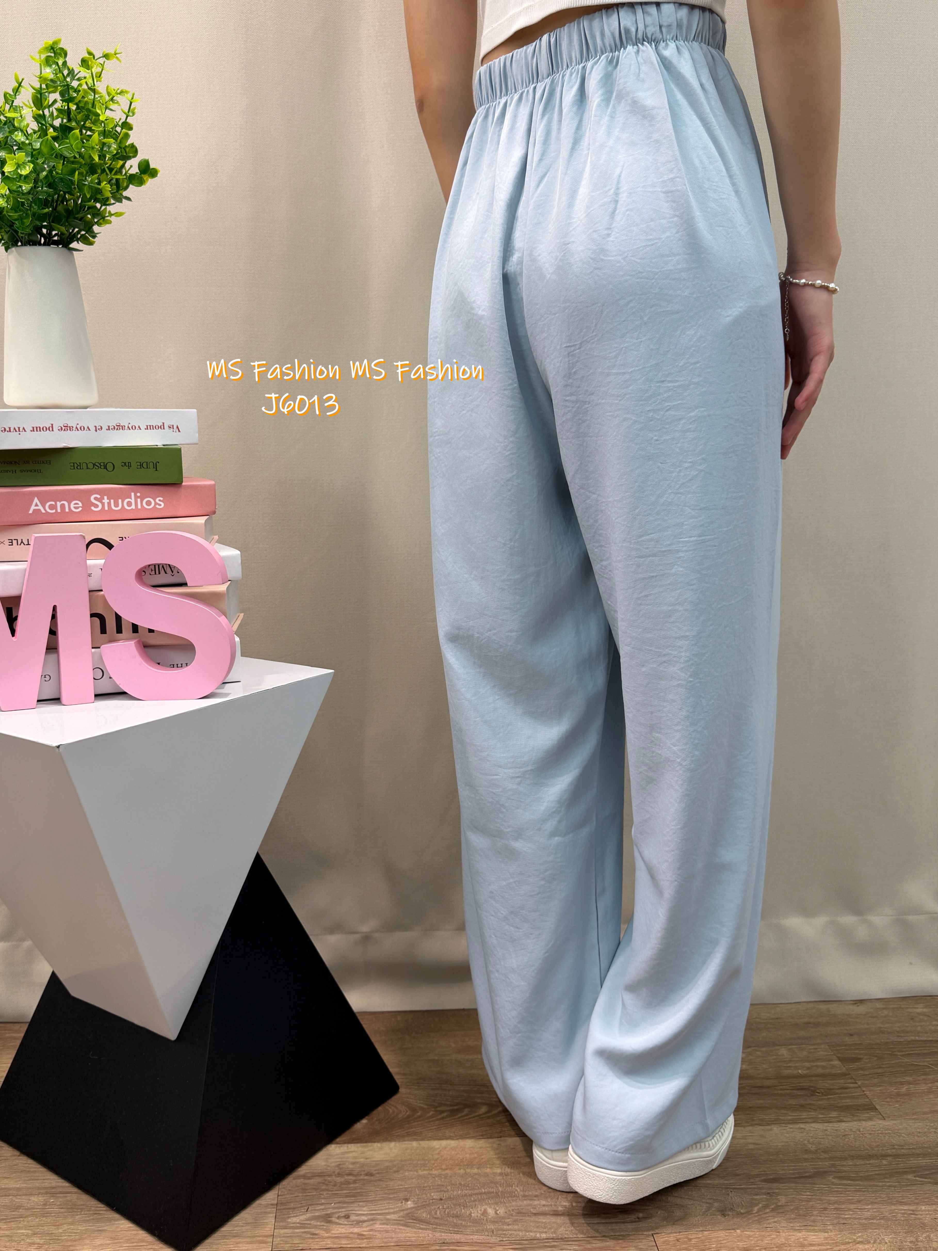 J6013 韓國🇰🇷靚色闊筒褲
