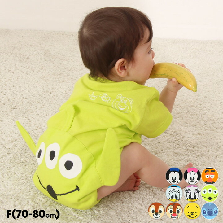 🇯🇵預訂 日本直送🇯🇵Babydoll x Disney十一色臀部人物圖案短袖包屁衣