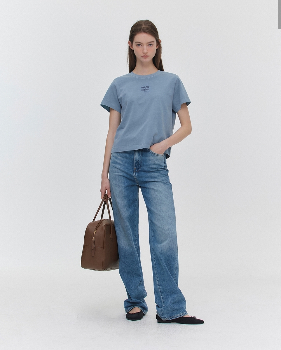 Marie Claire Essential Small Logo Tee 