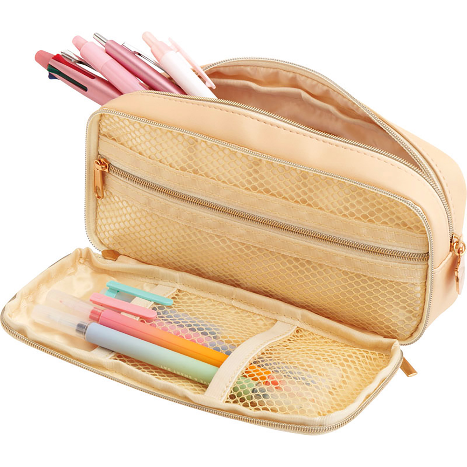 角落生物 - 狸貓餐廳系列筆袋 (淺啡色菜單款)