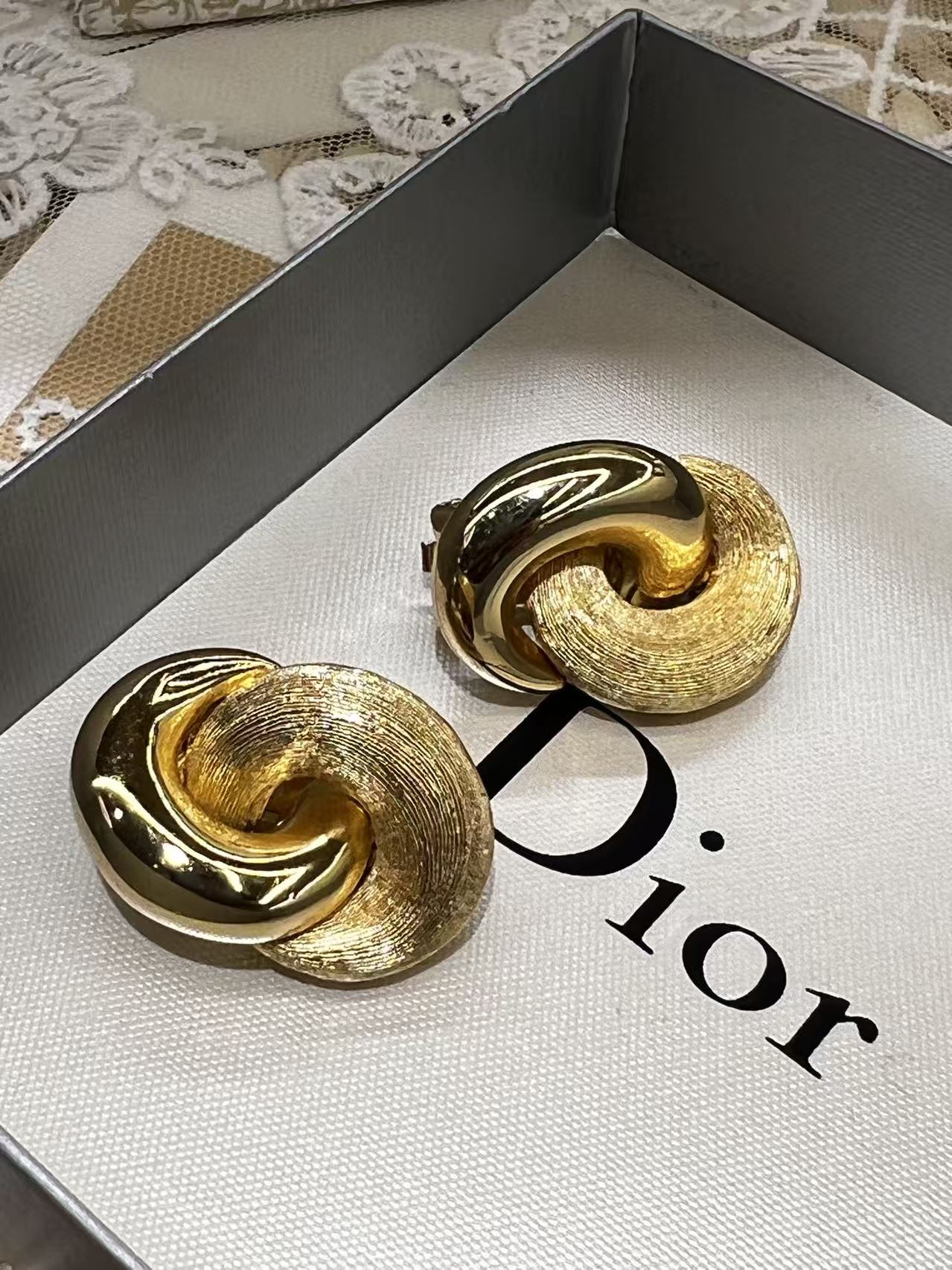 Christian Dior Vintage Love Knot Earrings