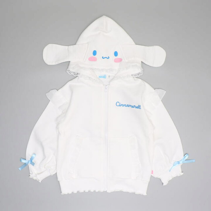 🇯🇵預訂 日本直送🇯🇵Babydoll x Sanrio系列四色人物造型帽絲帶荷葉邊拉鍊外套
