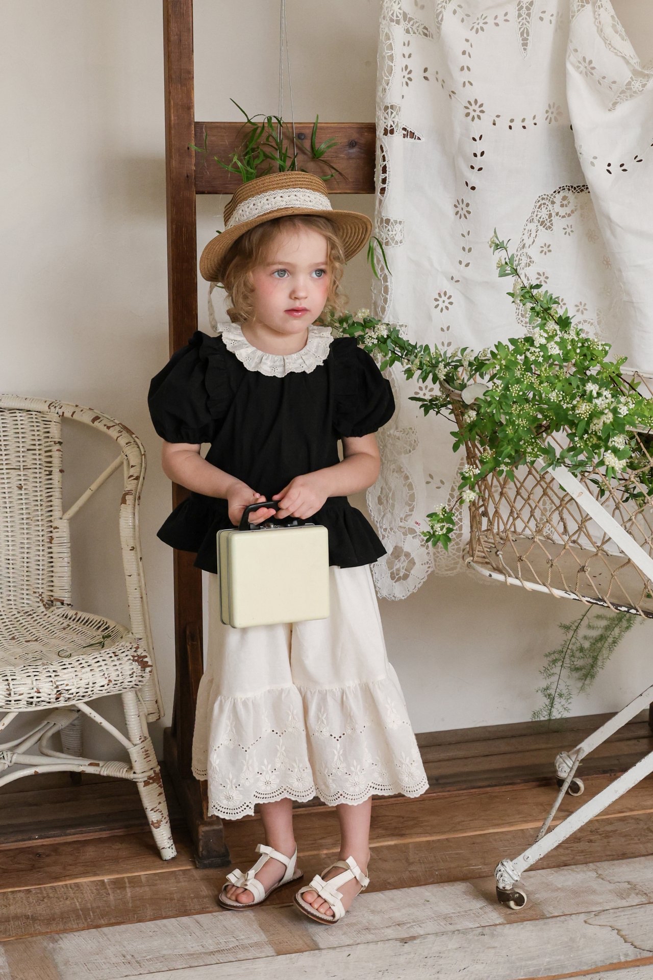 Flo | Lace pants (Ivory 100(85-95)