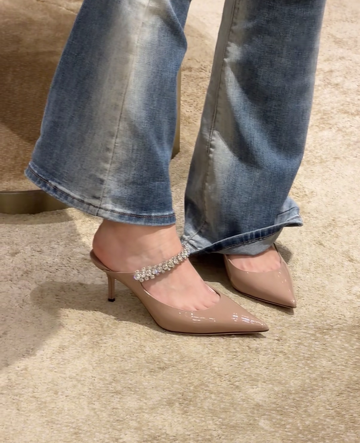 精選貨品優惠✨訂貨🍒Jimmychoo 裸粉色經典款bing 65  補碼🥨Size 35/35.5/36.5-39