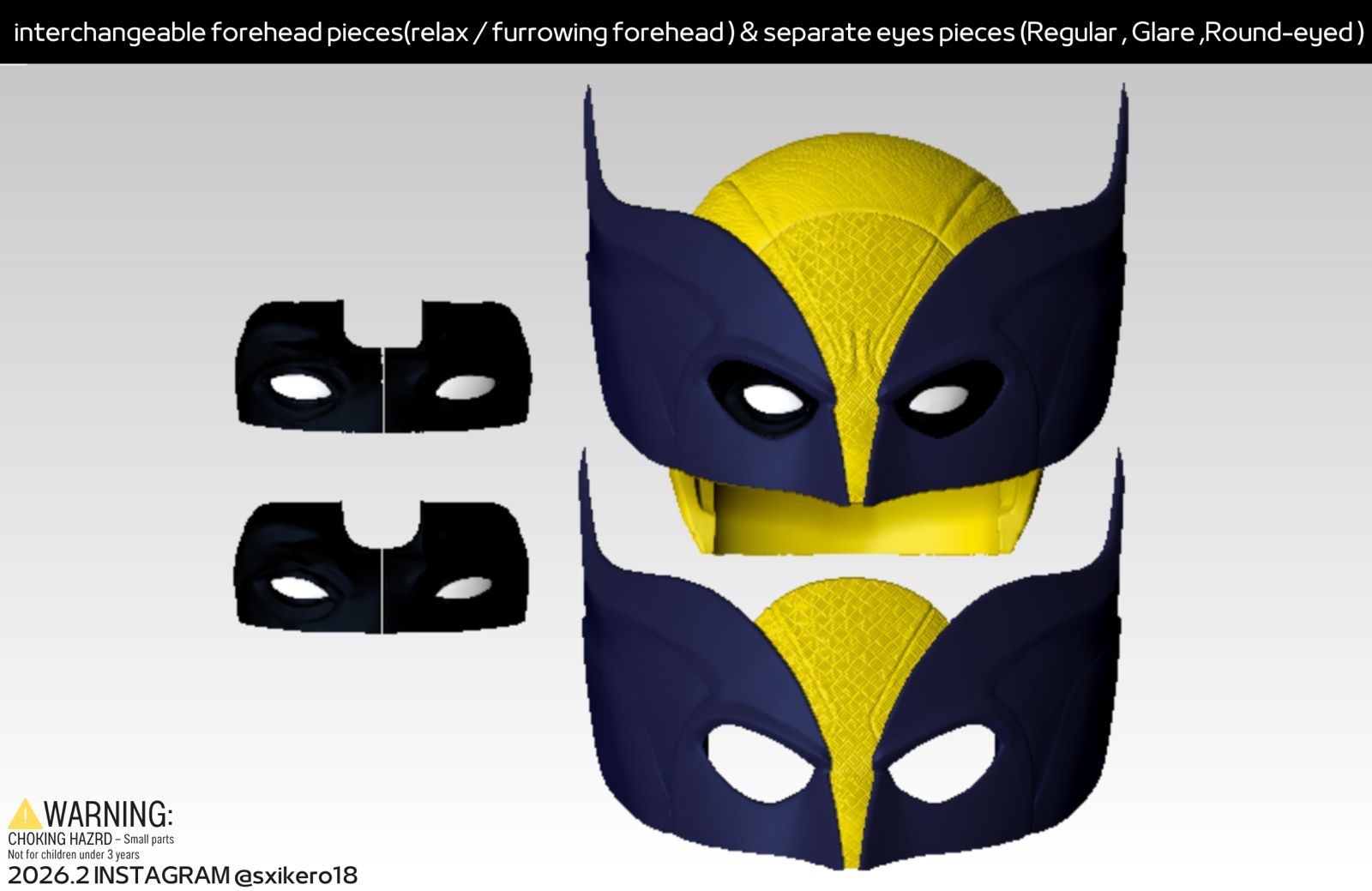 狼人面罩頭雕項目 Wolverine movie accurate cowl project
