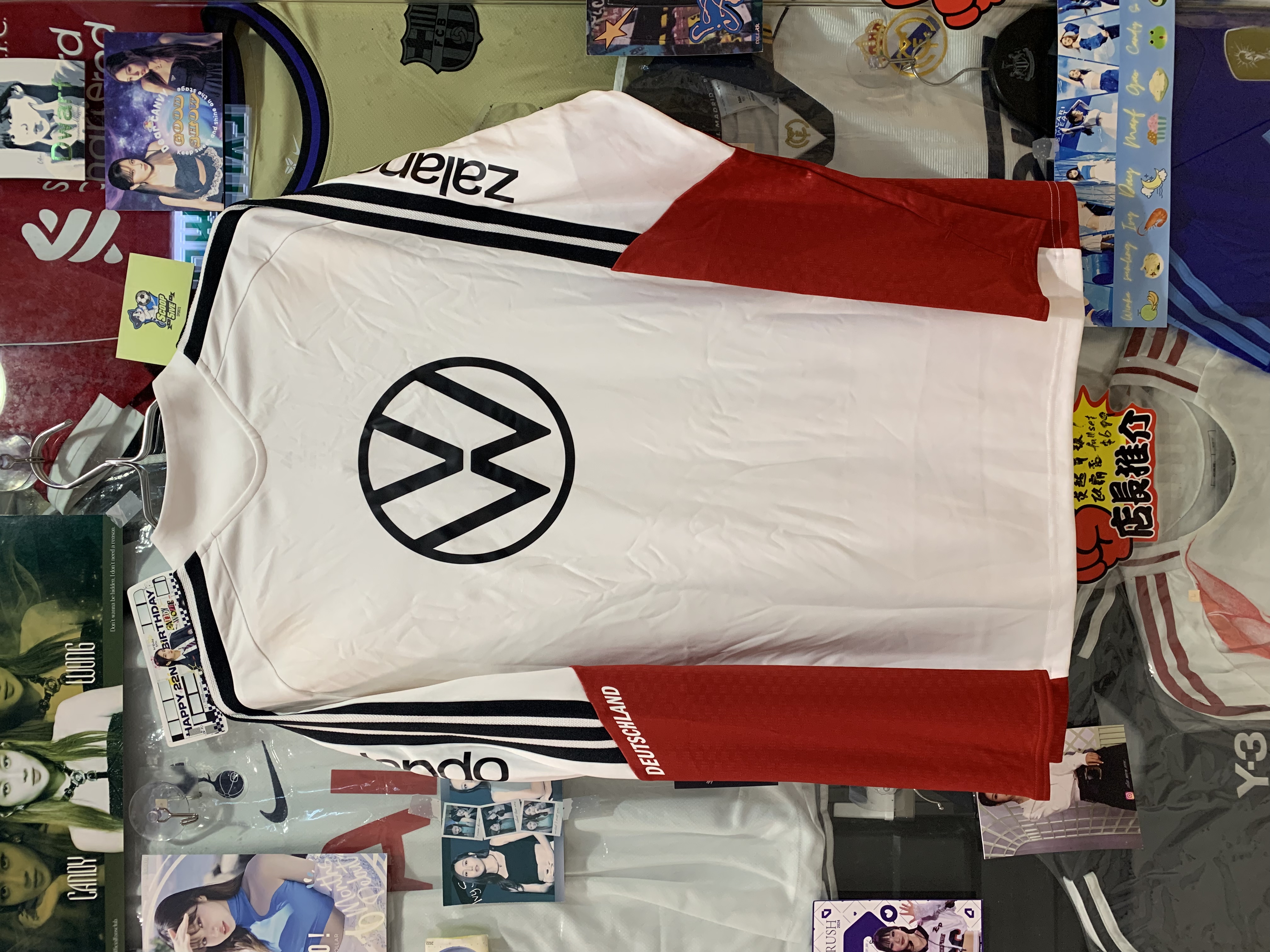 2025-26 德國 訓練 半拉鏈 球迷版 長袖 亞洲碼 連DIY前後手臂廣告