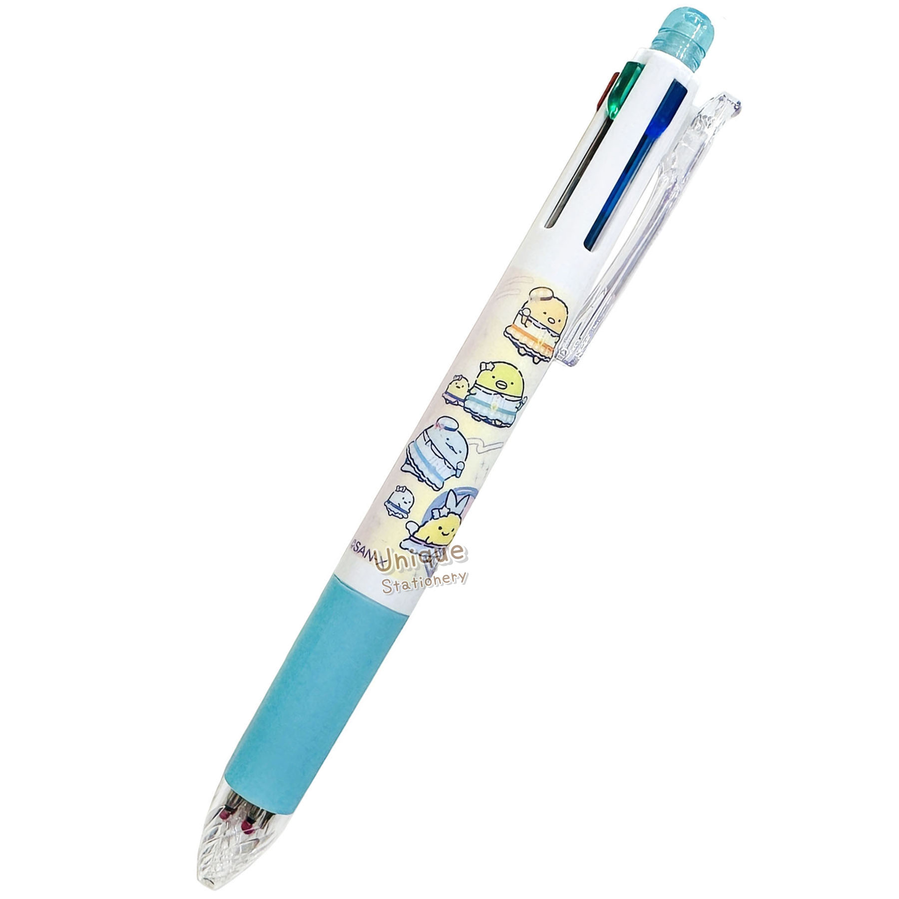 現貨｜San-X 角落生物 Sumikko Gurashi 日本製 Zebra SARASA multi 4+1 多功能5用筆 4色啫喱筆+鉛芯筆 (PR13301)
