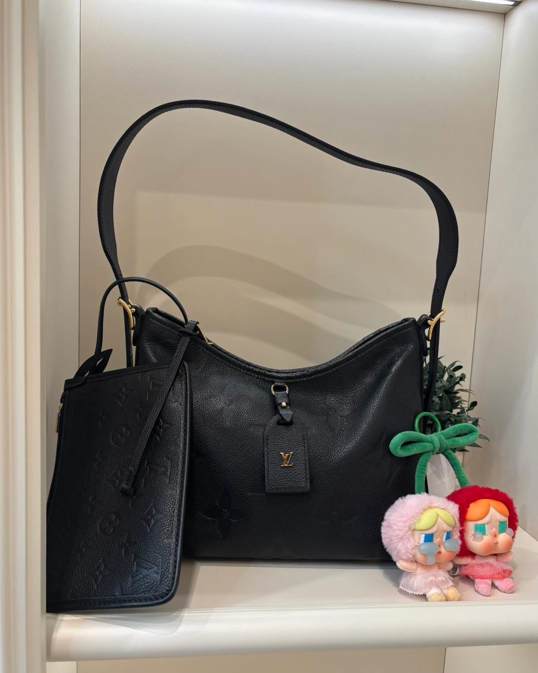 Lv carryall pm Monogram Empreinte Leather 100%Authentic,95%new ✅肩帶✅塵袋✅pouch