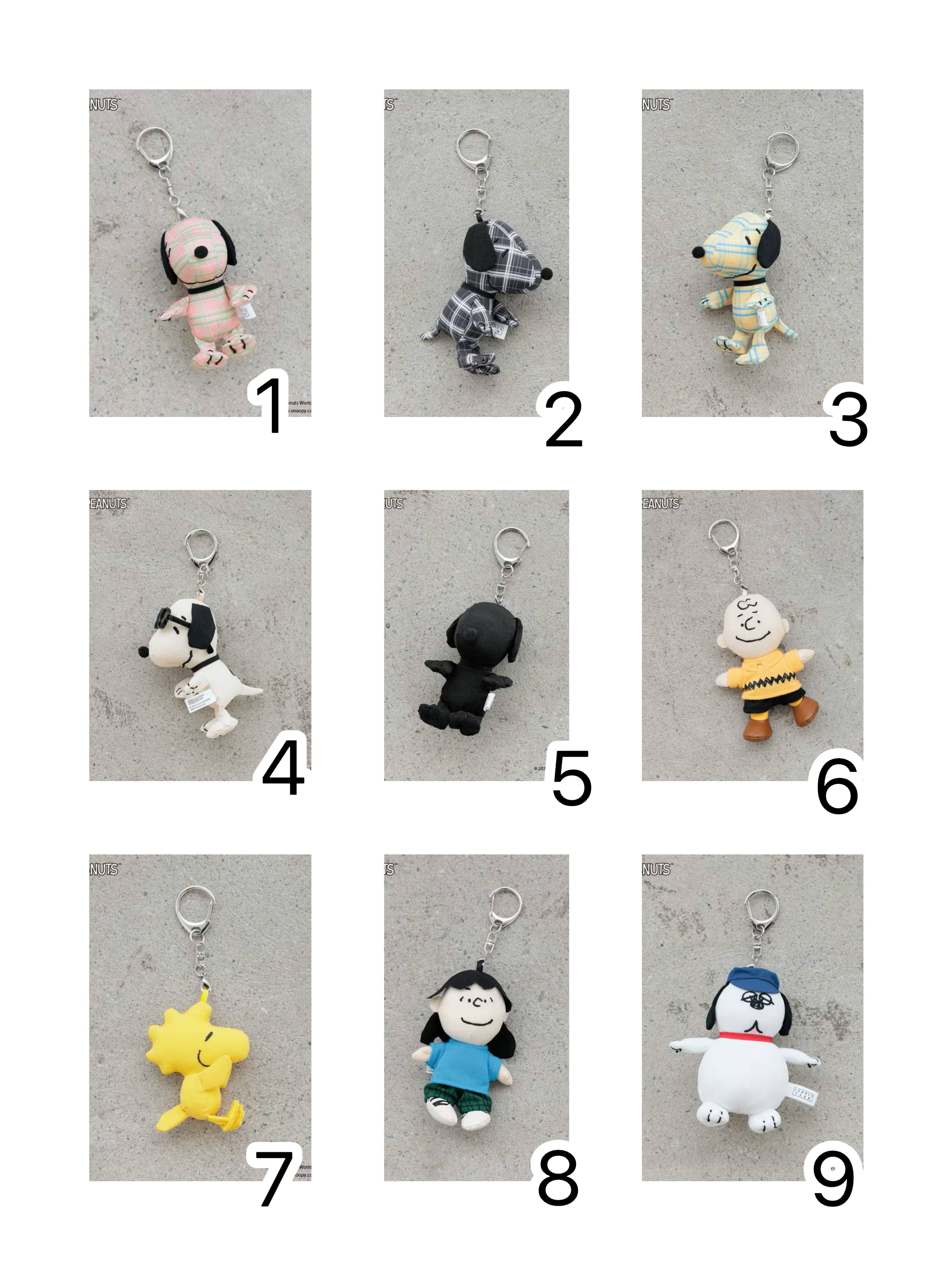 日本LOWRYS FARM聯名 Snoopy 史努比 x LOWRYS FARM 聯乘版 日本🇯🇵限定  Snoopy 史努比 x LOWRYS FARM 聯乘版 公仔掛飾 娃娃玩偶吊飾 9個款式可以選擇 全長約15～18cm  W約6～10cm 