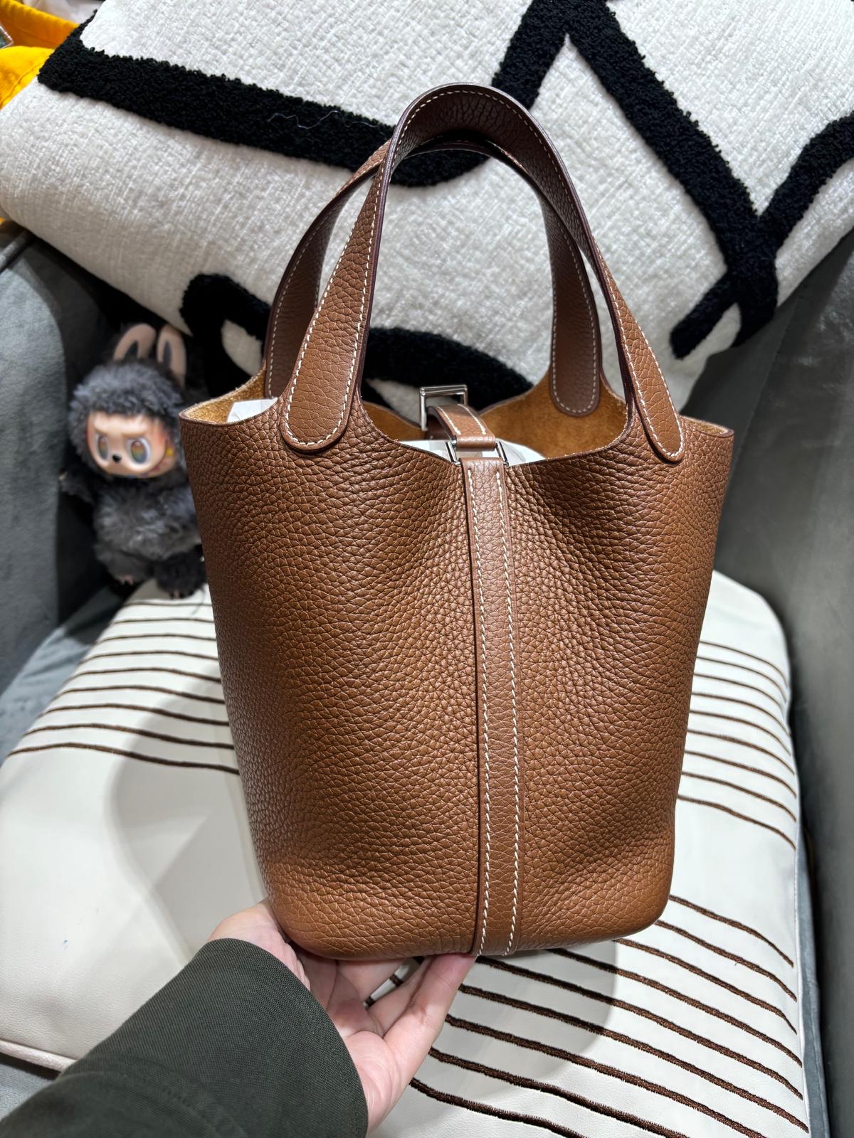 Hermes Picotin 18 STAMP Z Gold 100%Authentic ,93%new  ✅key lock ✅dust bag