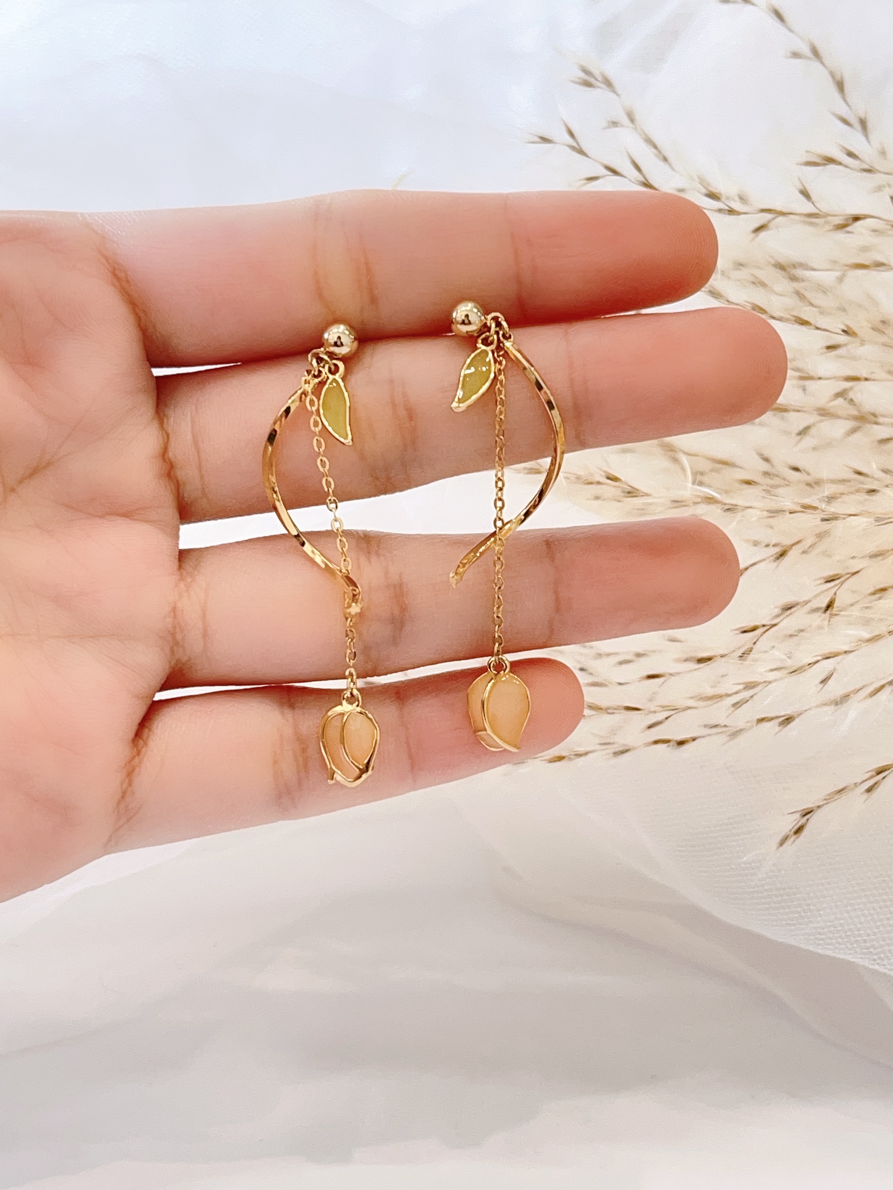 郁金香流苏耳环🌷