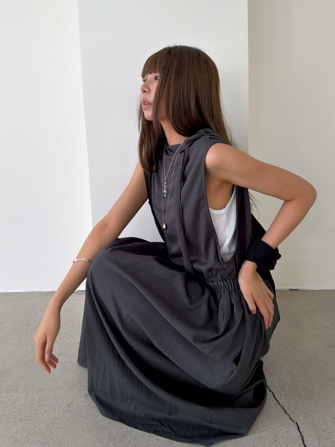 Long vest dress