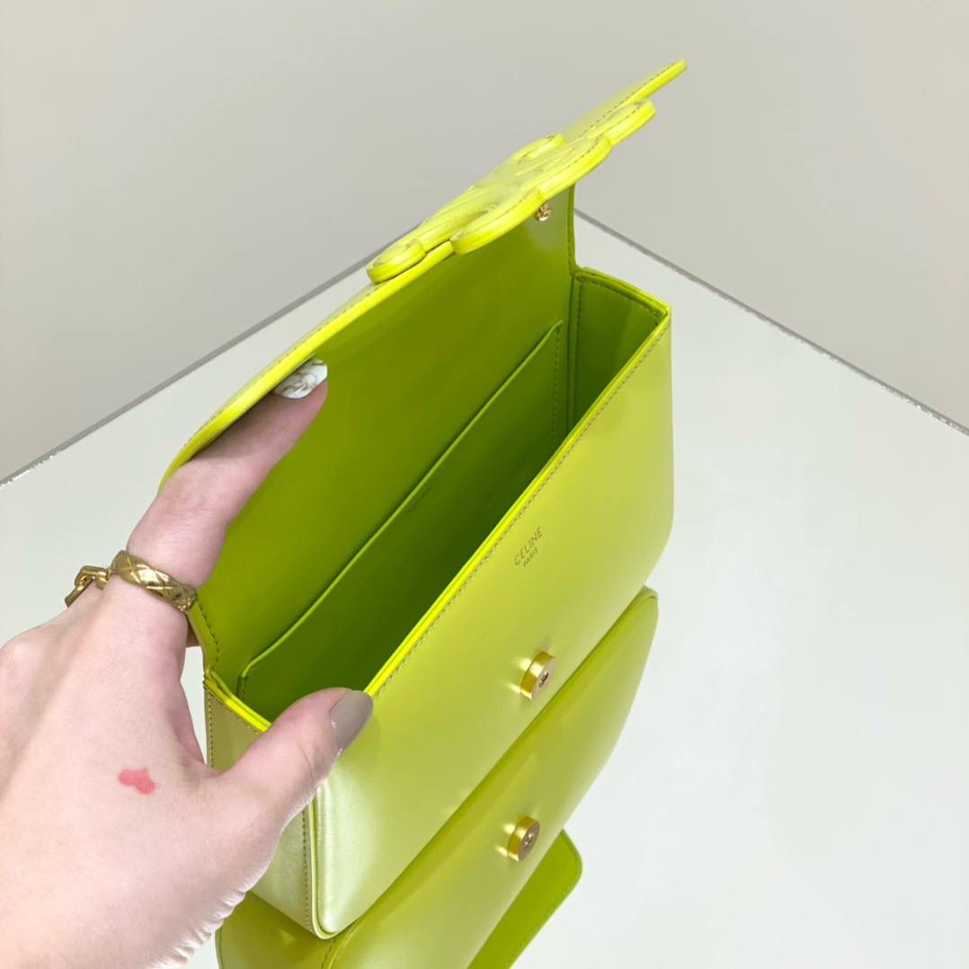 🔥大货实拍图 𝗖𝗘𝗟𝗜𝗡𝗘 ♥ 𝗧𝗥𝗜𝗢𝗠𝗣𝗛𝗘浮雕腋下包 型号：199243 尺寸：20.5*11.5*4cm