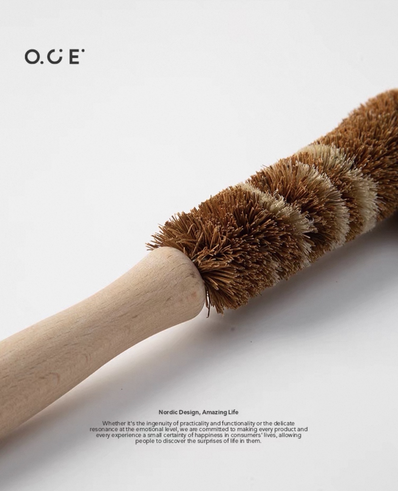 Beech Wood Coconut Fiber Cup Brush