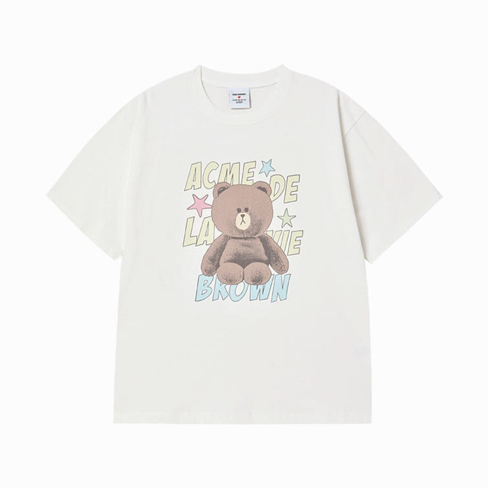 [ADLV x LINE FRIENDS] LINE FRIENDS BROWN STAR SHORT SLEEVE T-SHIRT (3款)