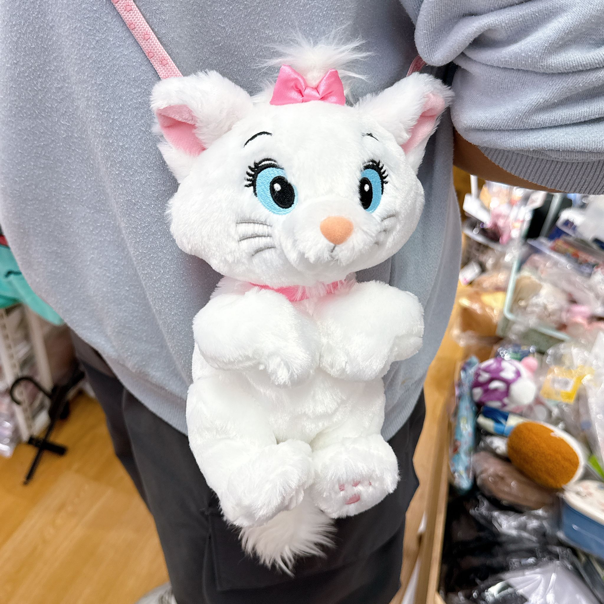 日本直送東京迪士尼 marie系列公仔斜孭袋