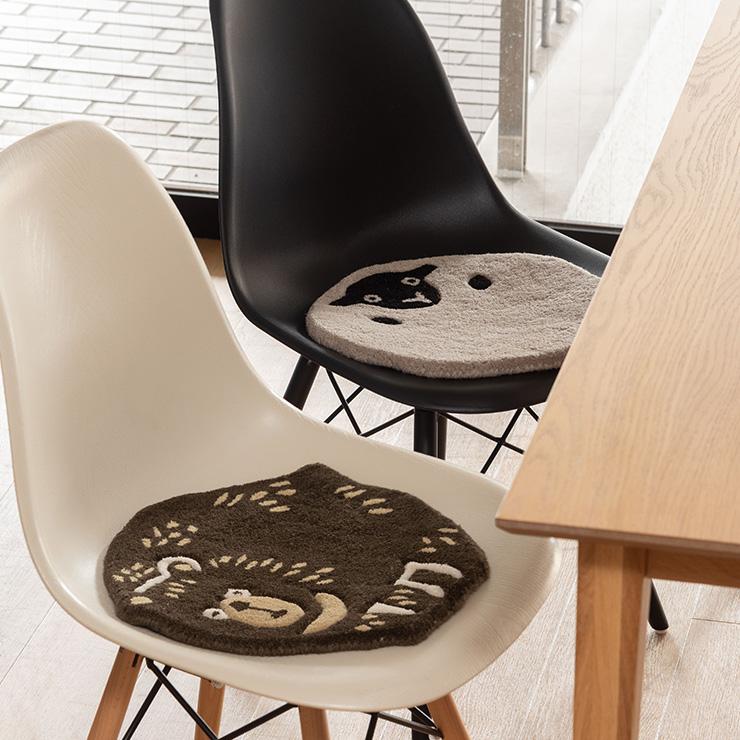 🔥🔥【日本直送《東谷》手織羊毛動物造型薄座墊 / 椅子圓墊】