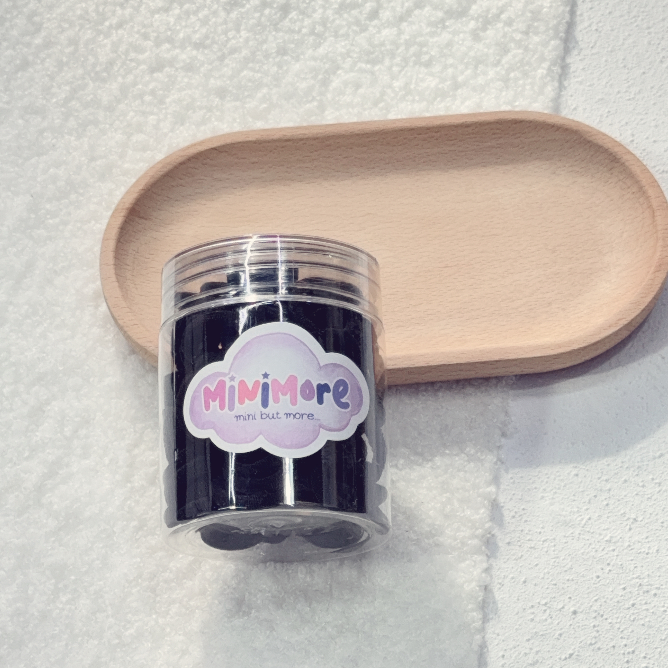 Basic mini hair tie (black) 迷你黑色軟糯髮圈