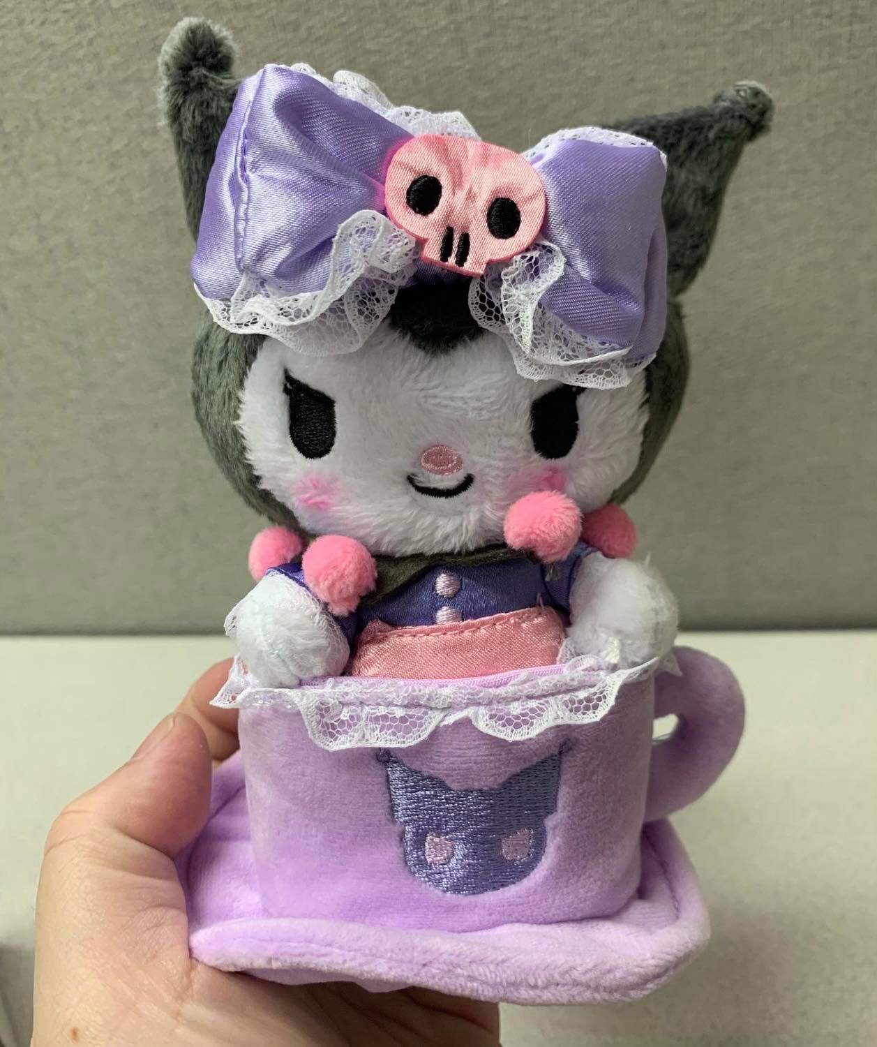 🌈 Sanrio global Kuromi 咖啡杯造型公仔匙扣掛飾