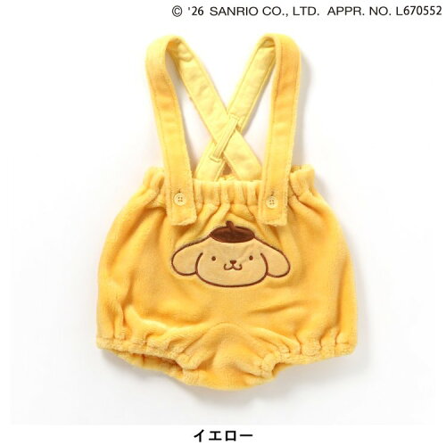 🆕【⭐訂購⭐】🌀 🇯🇵 日本直送🇯🇵 #Sanrio 可愛刺繡圖案 絨毛 背帶燈籠褲［4款選］🌀 [ELIA-0015]
