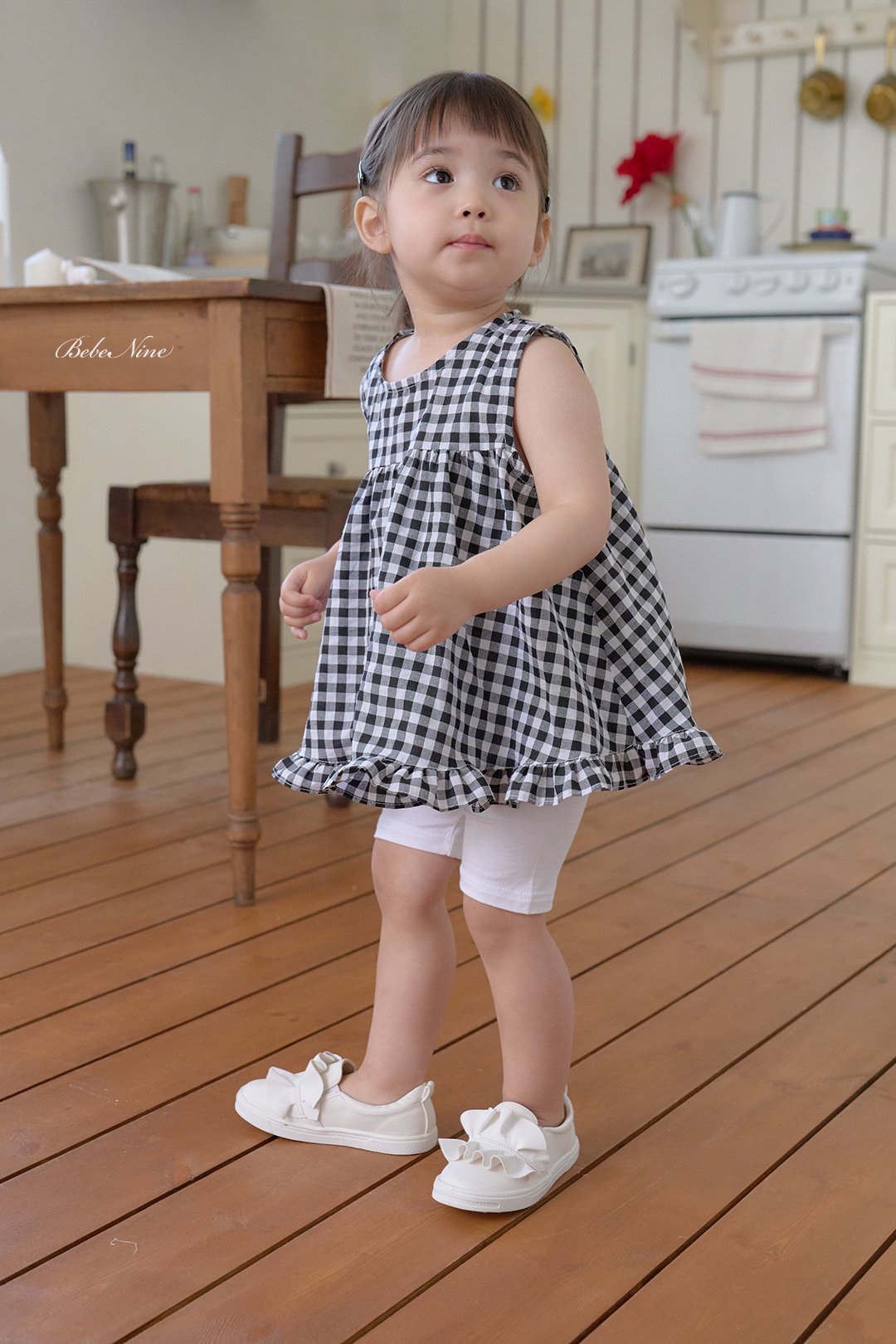 ☀️預訂 韓國直送☀️🇰🇷Bebenine三色格紋荷葉邊背心