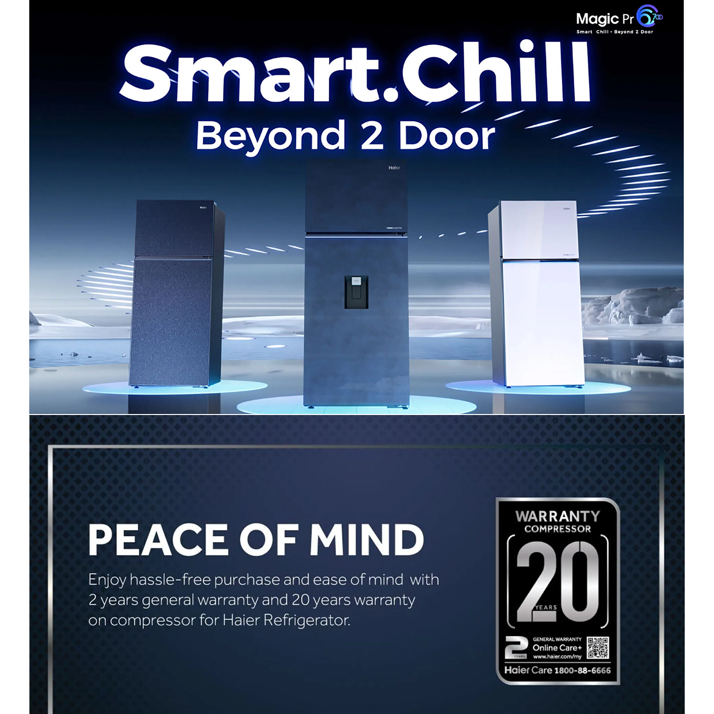 Haier 515L Twin Inverter Refrigerator Black (HRF-IT515MM)