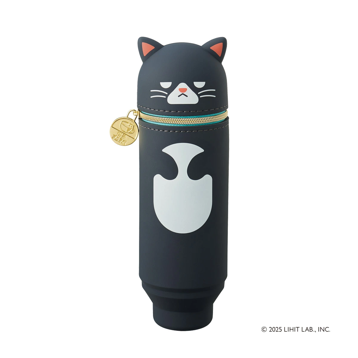 日本 LIHIT LAB Punilabo 聯名款 喫茶動物造型矽膠伸縮直立筆袋