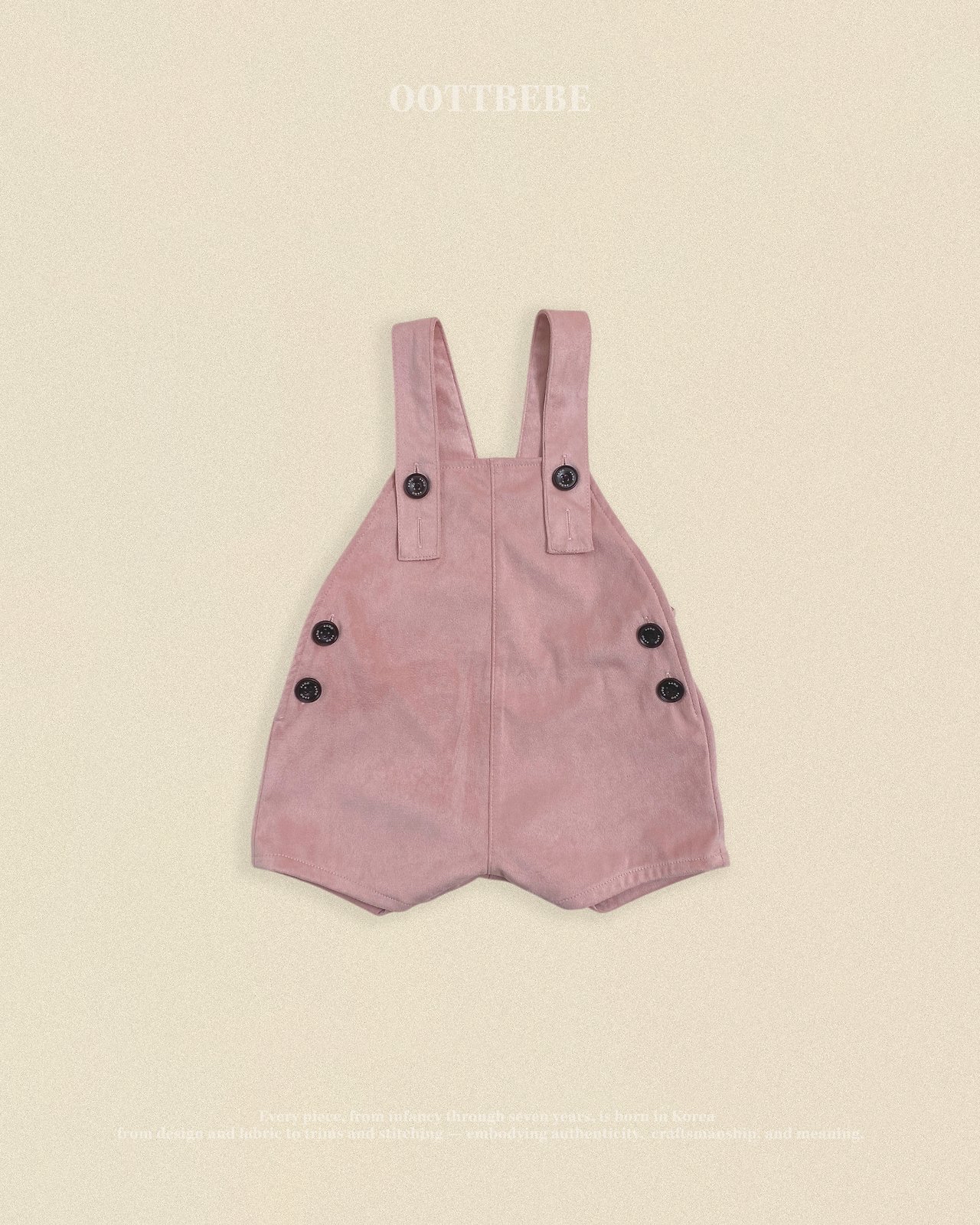 OOTT | Brownie short overalls