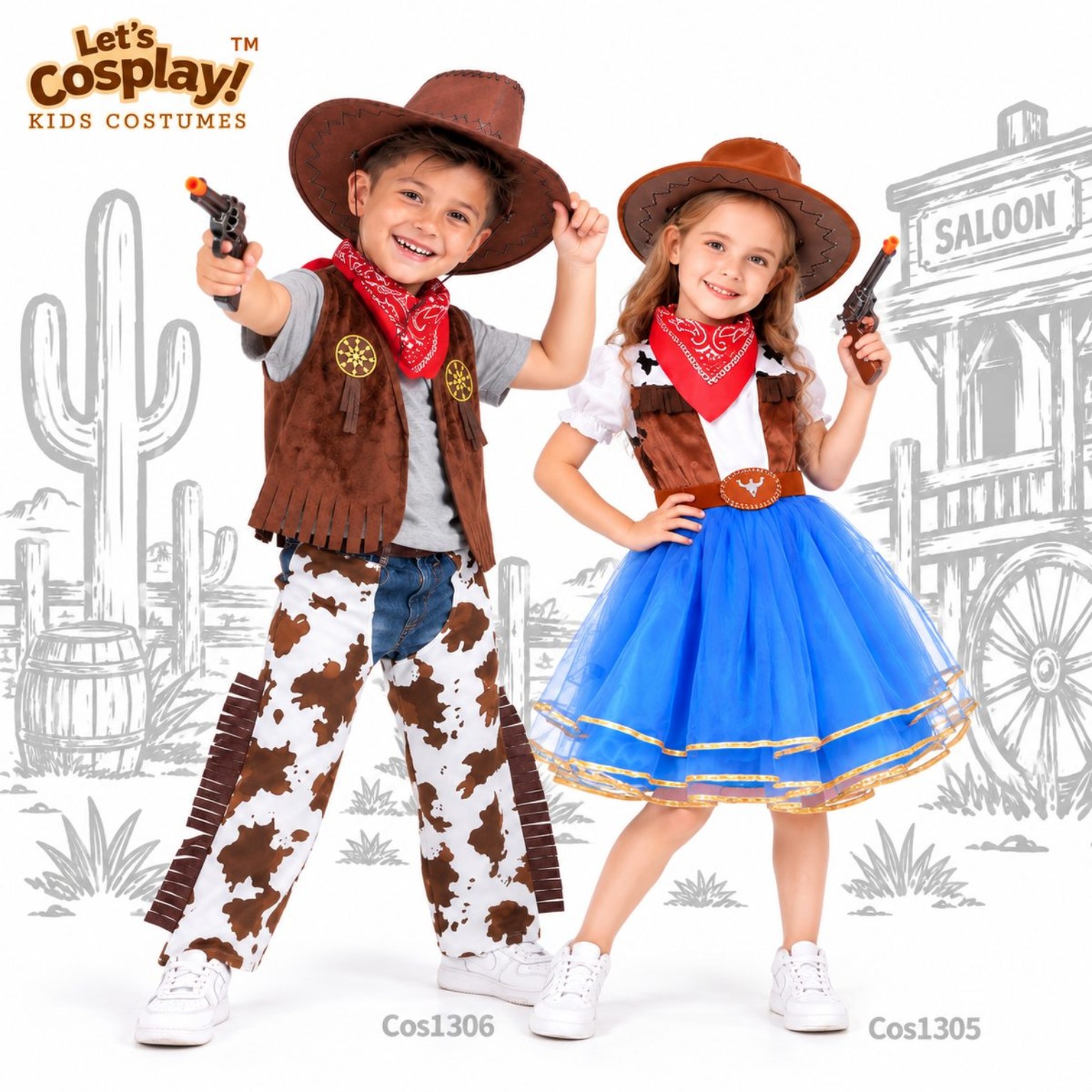 西部牛仔家庭親子角色扮演配搭｜Family Matching Cowboy Costume 香港