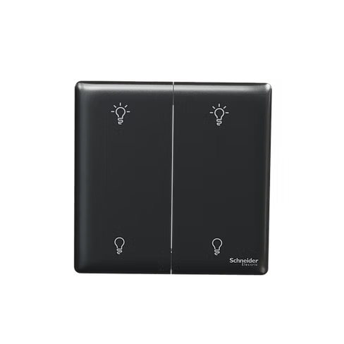 施耐德 Unica X 石墨灰 孖位 光暗掣