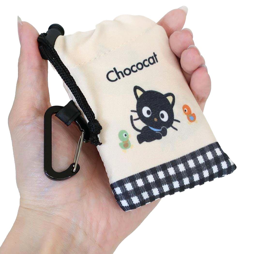 現貨｜Sanrio Chococat 朱古力貓 日版 索繩收納 環保袋 - 可孭上膊 (CKSE1-CO)