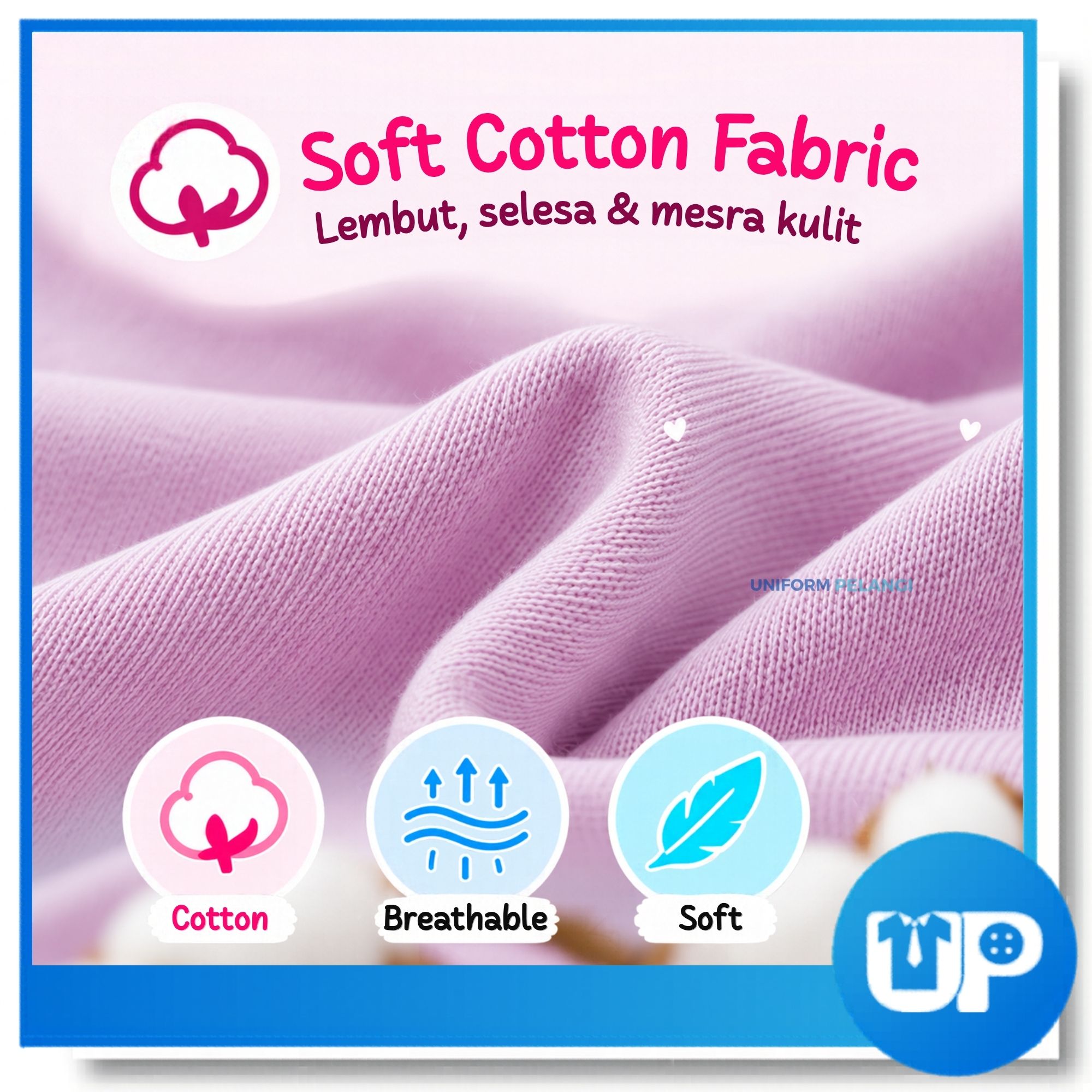 Girl Cartoon Panties 2in1 Set Cotton Random Mix Color Underwear Briefs Kids Seluar Dalam Kanak-Kanak