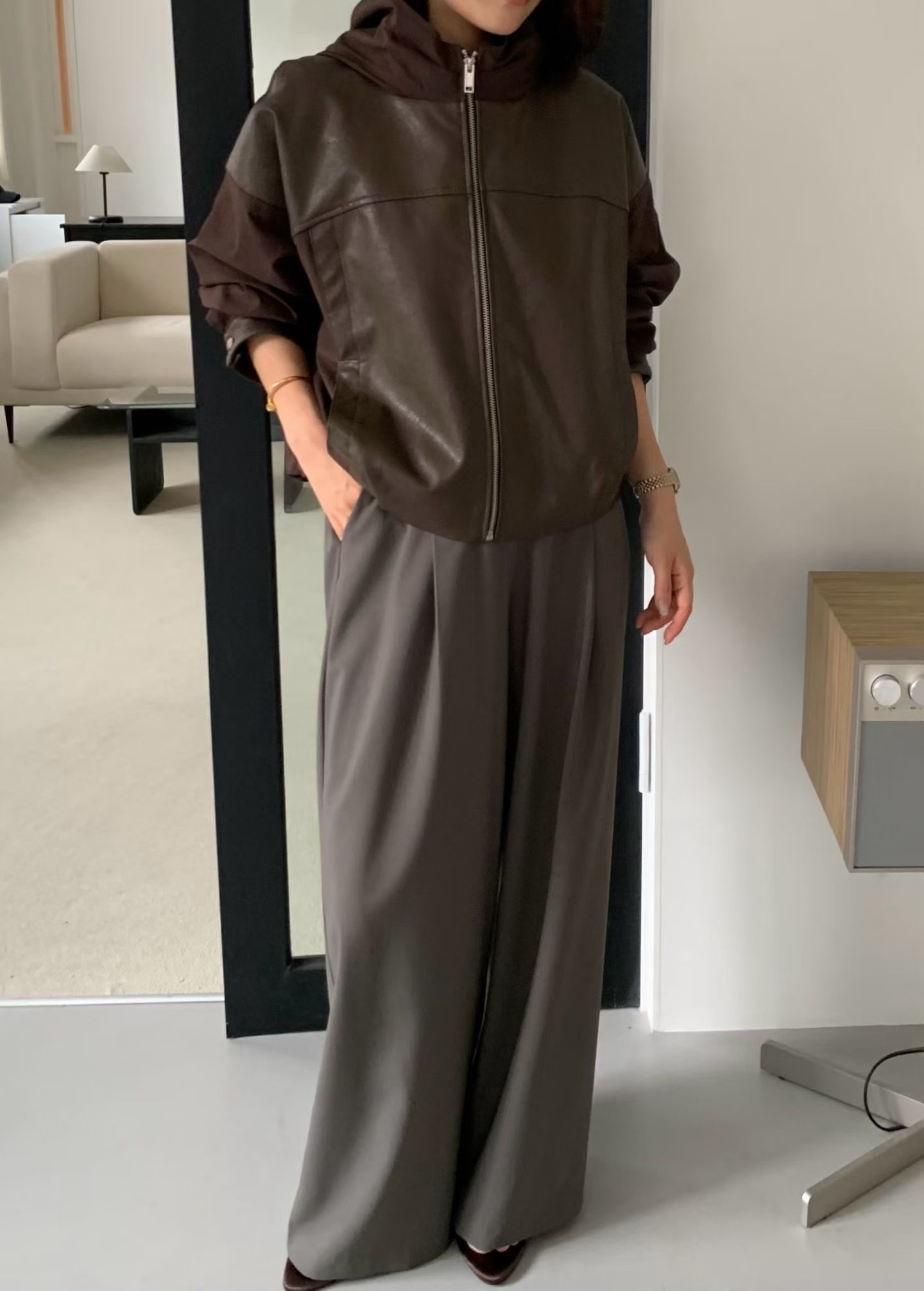 MT4 Milo Leather Compo Jumper 