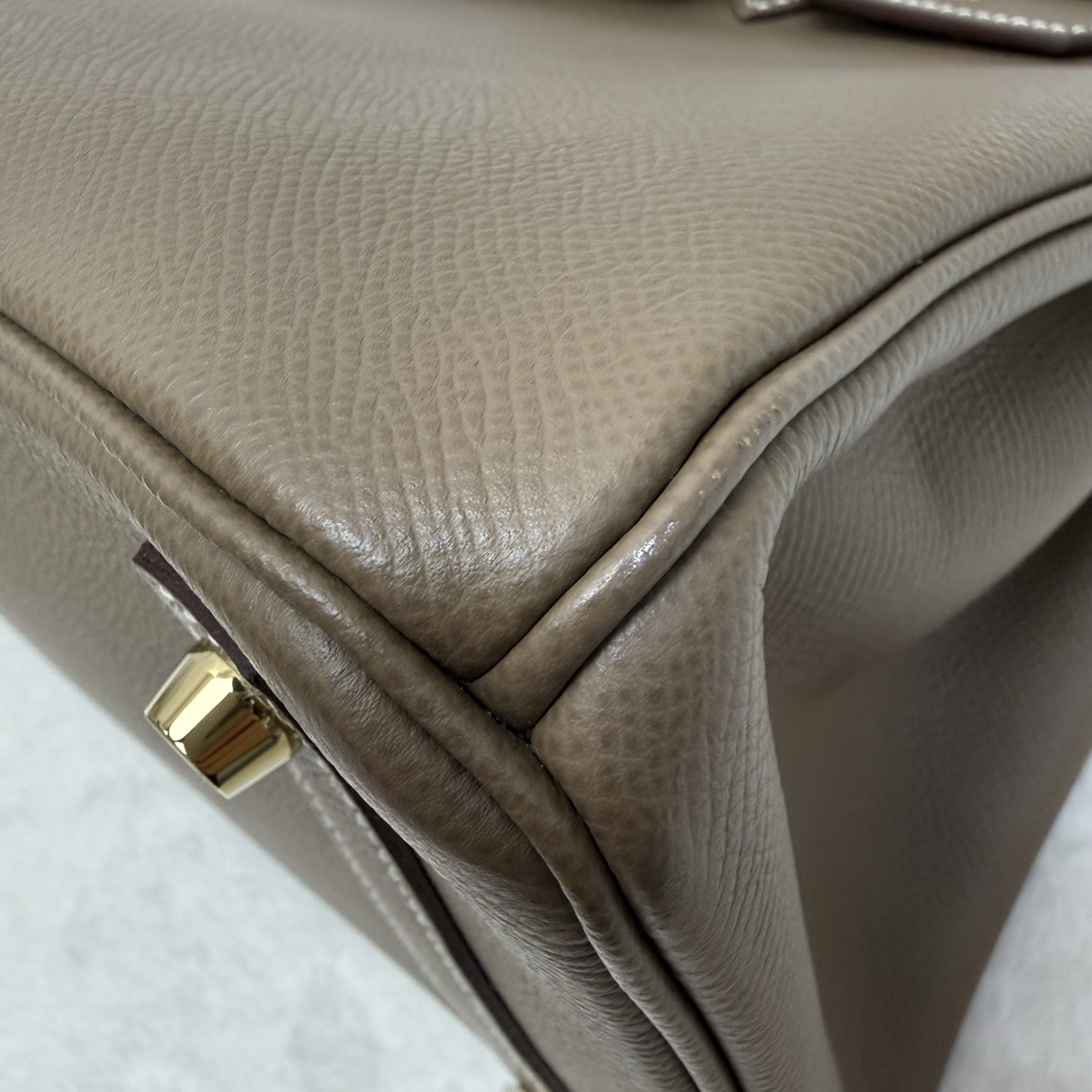 Full set Hermes Birkin 30 大象灰 金扣 Y刻 閒置新