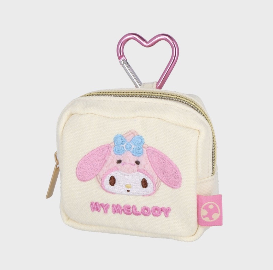 <日本現場訂貨🆕>Sanrio 3D立體刺繡迷你收納包連掛鈎