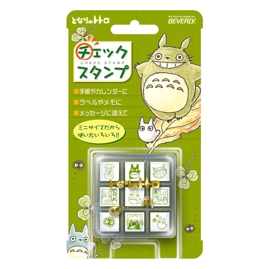 龍貓 My Neighbor Totoro 宮崎駿 日本製 Beverly 迷你 木製 印仔 套裝 (CK9-003)