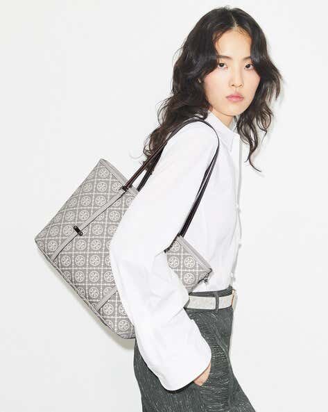 香港現貨-Tory BurchMonogram Small Zip Tote Bag