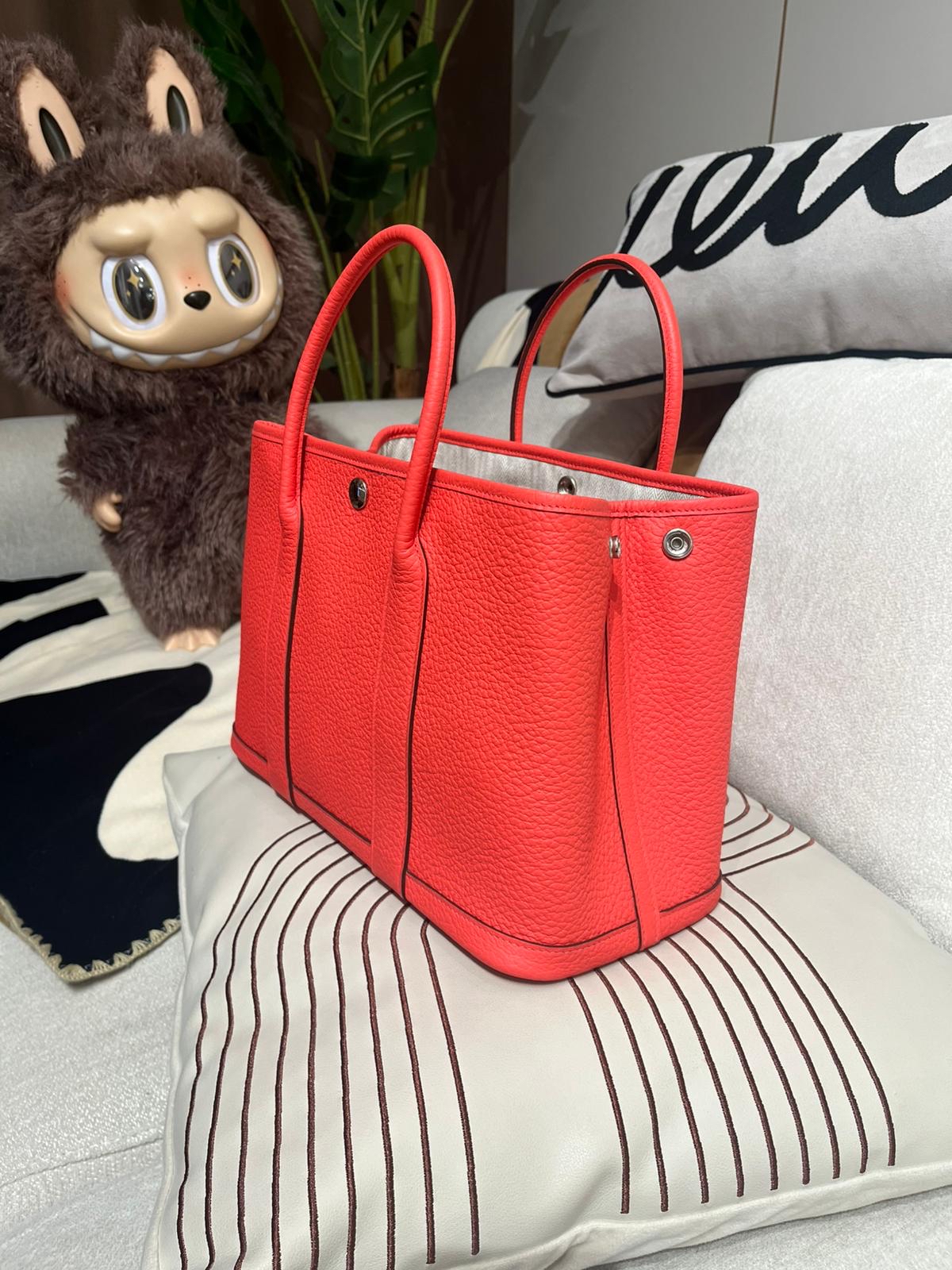 全新 Hermes garden party 30 德克薩斯粉 Stamp Y 100%Authentic,全新Unused ✅dust bag ✅box